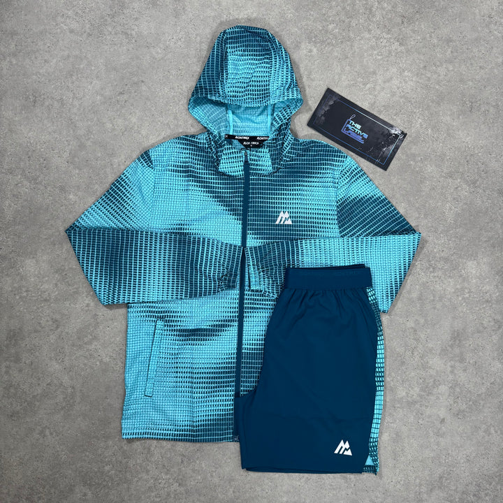 mtx set - teal/navy - jacket/shorts