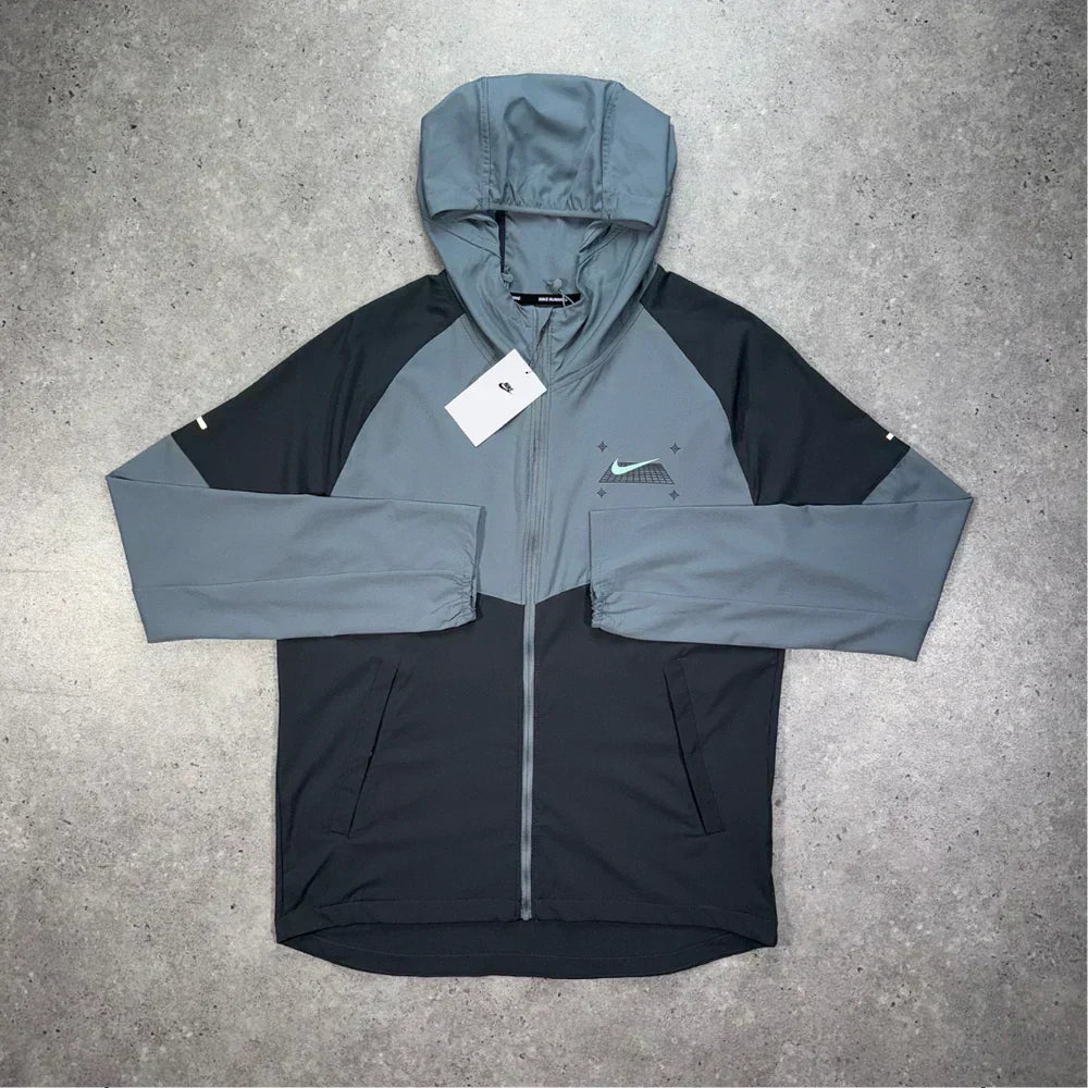 windrunner jacket - grey/black