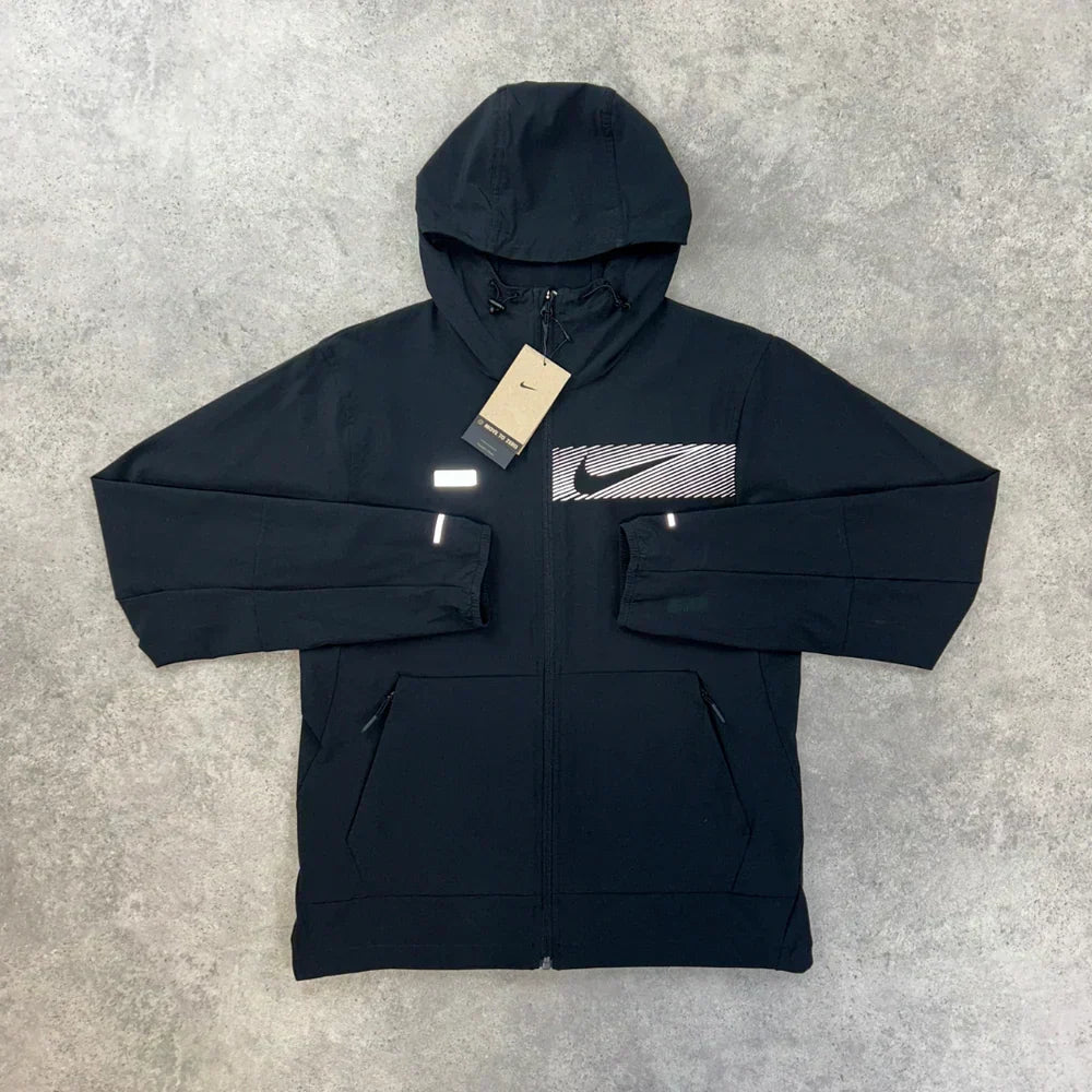 windrunner jacket - flash black