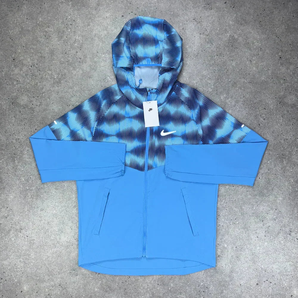 windrunner jacket - mixed blue