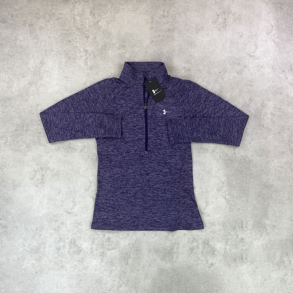 un arm tech 2.0 half zip digital purple women's